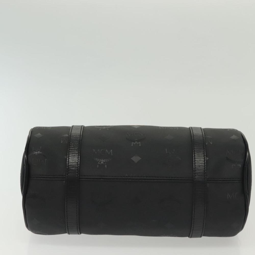 MCM Vicetos Logogram Hand Bag PVC Black Gold Auth bs28959 - Picture 5 of 16